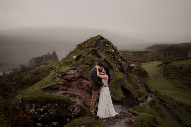 Isle of Skye autumn elopement - Isle of Skye elopement weddings - best time to elope in Scotland
