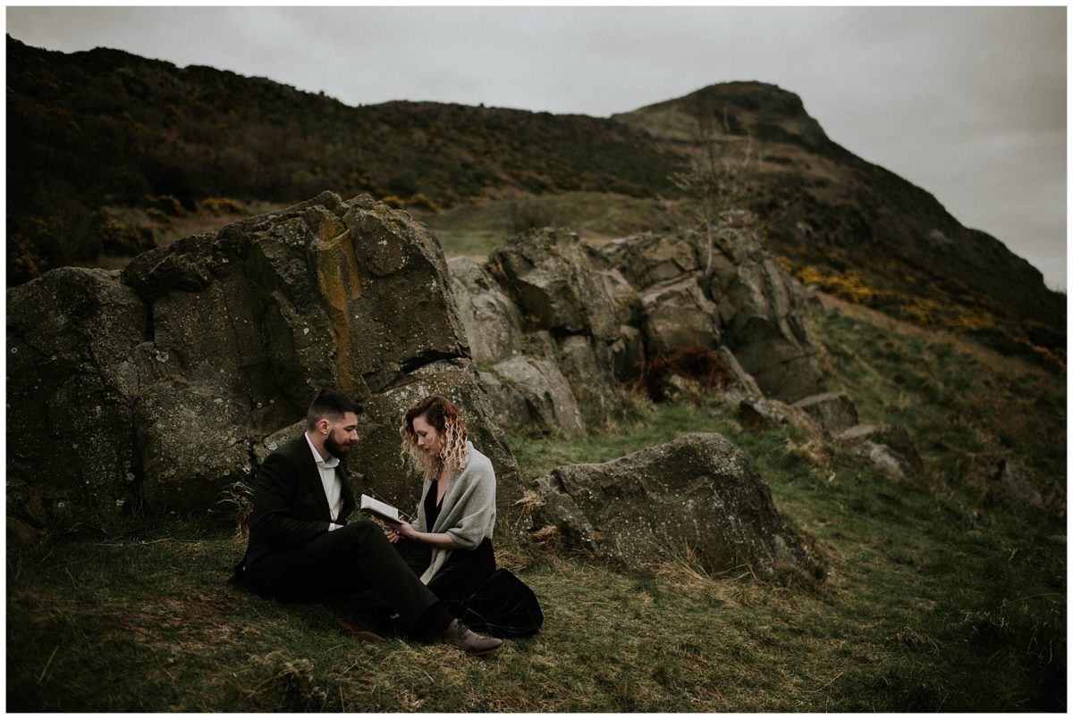 Edinburgh Pentland Hills elopement