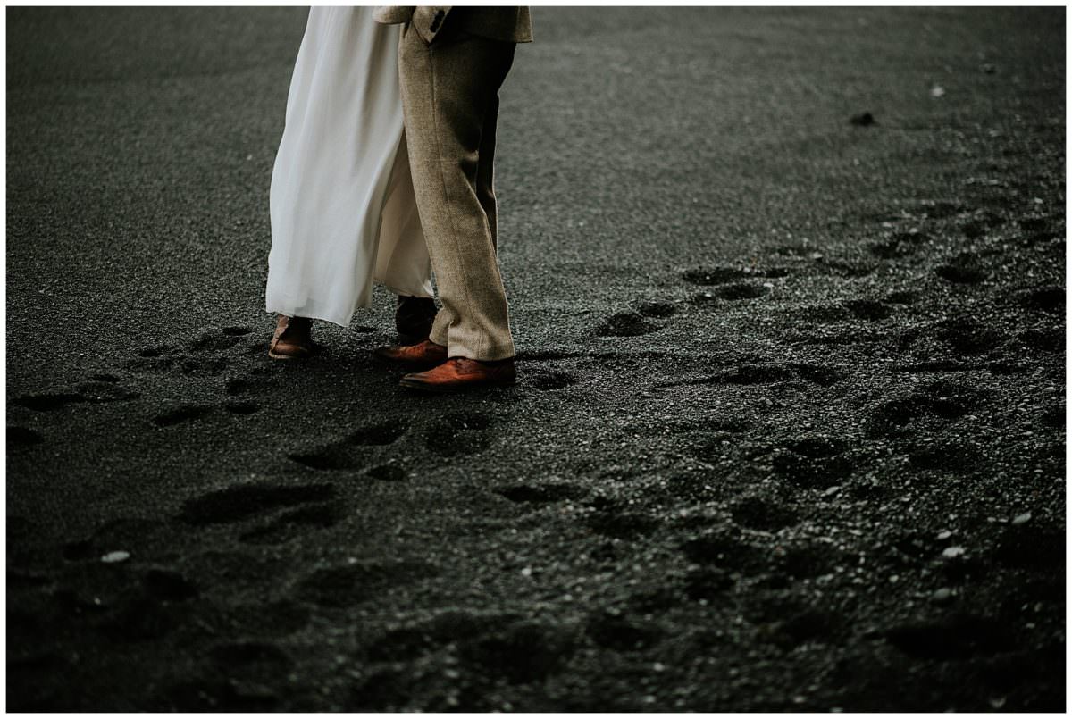 Reynisfjara black beach wedding photography - Iceland wedding photographer