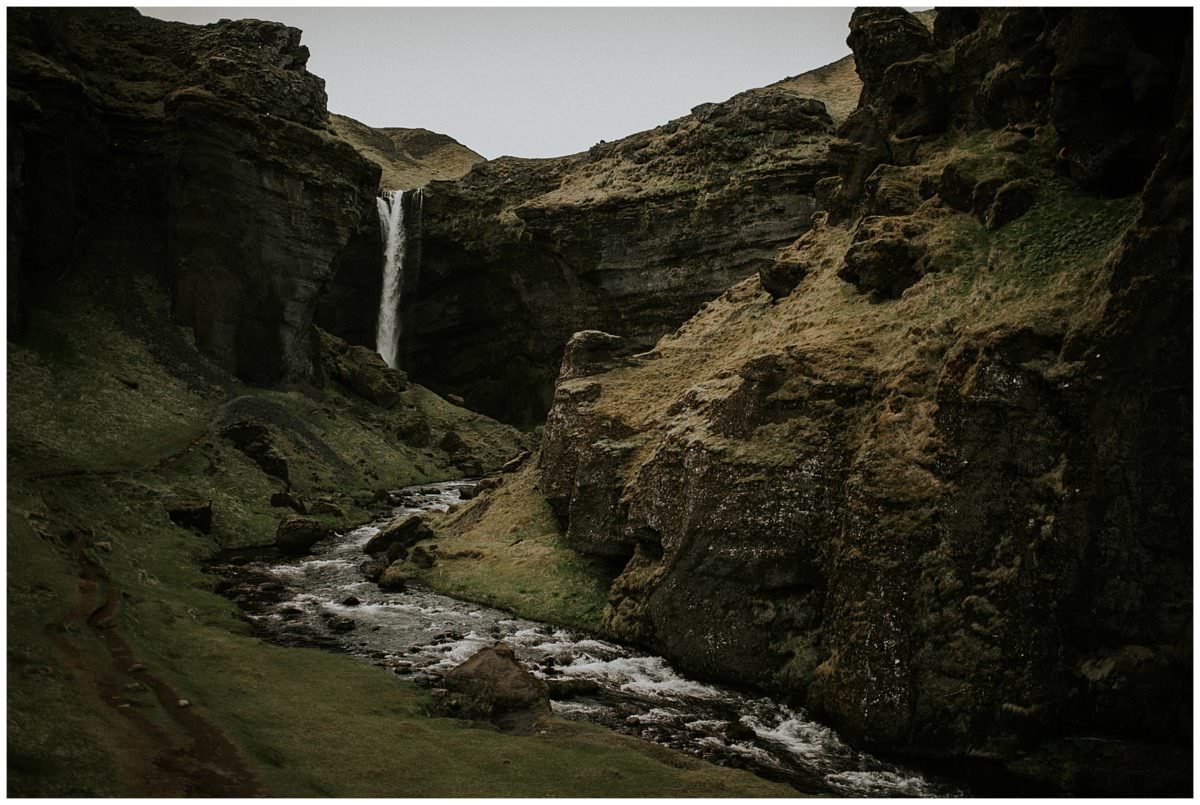 Skógafoss waterfall wedding photoshoot - Iceland elopement photographer