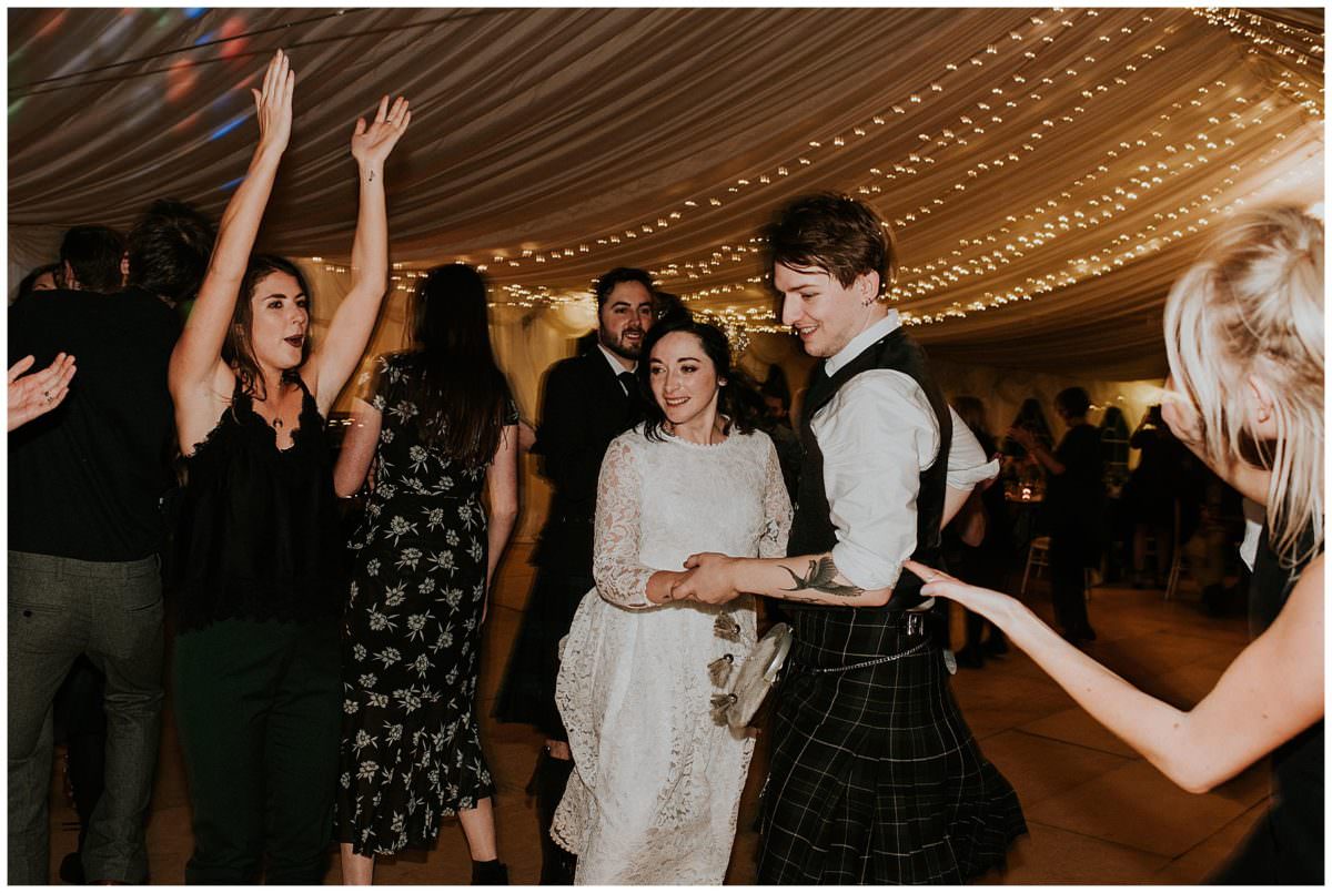 Ceilidh at a Scottish wedding - Scottish photographer
