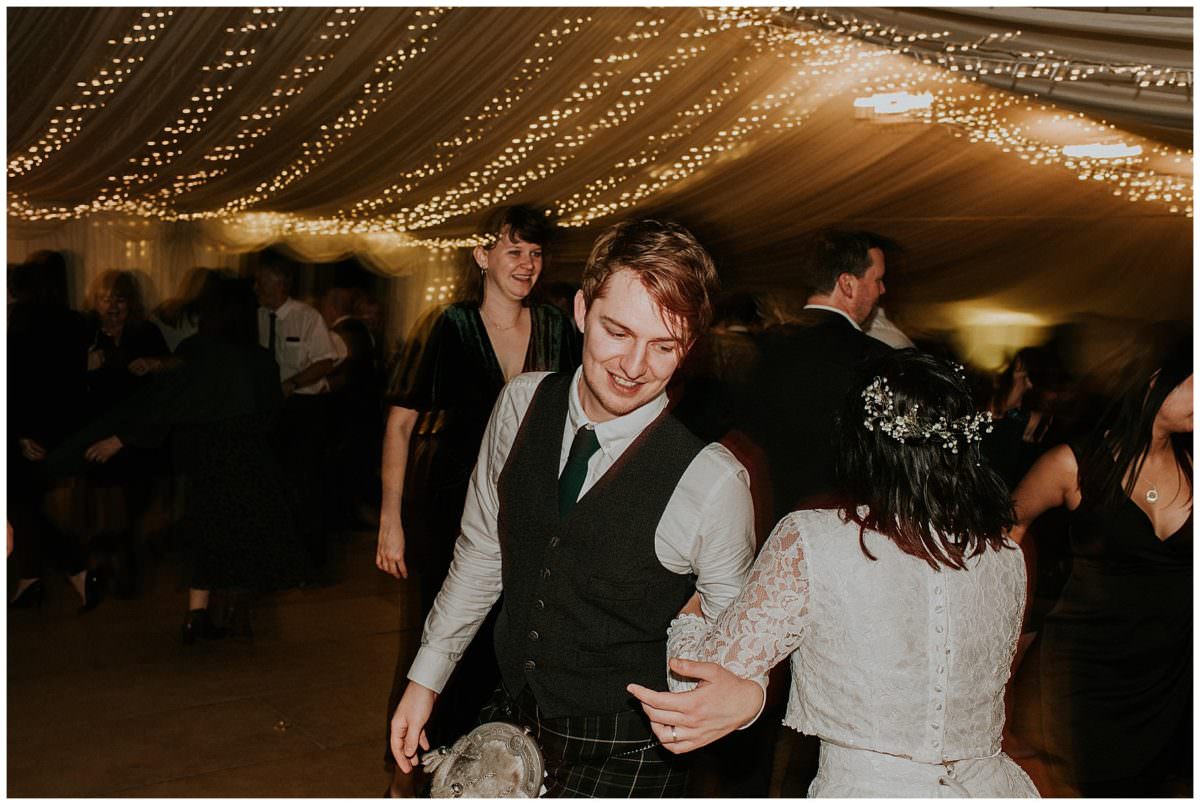 Ceilidh at a Scottish wedding - Scottish photographer