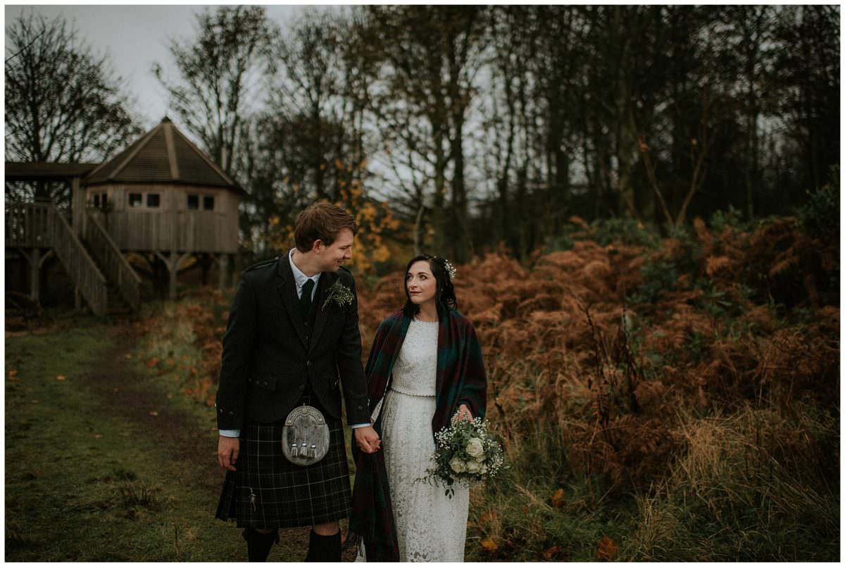 Scotland elopement in the forest - Scotland elopement photographer