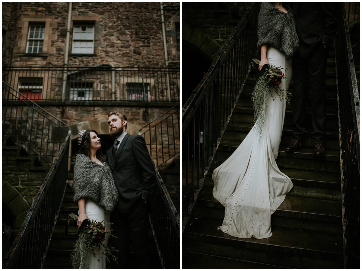 Edinburgh Castle elopement - Scottish wedding photographer
