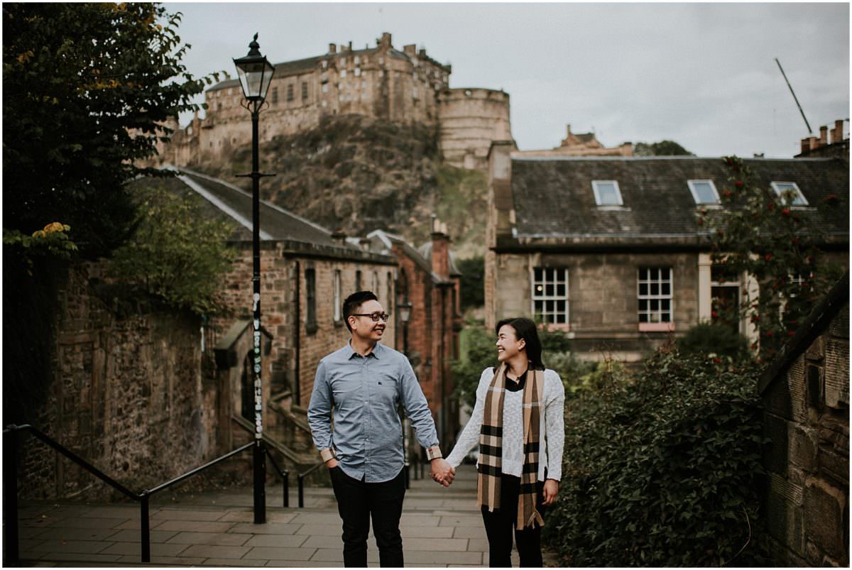 Edinburgh Old Town engagement session - Scotland wedding photographer