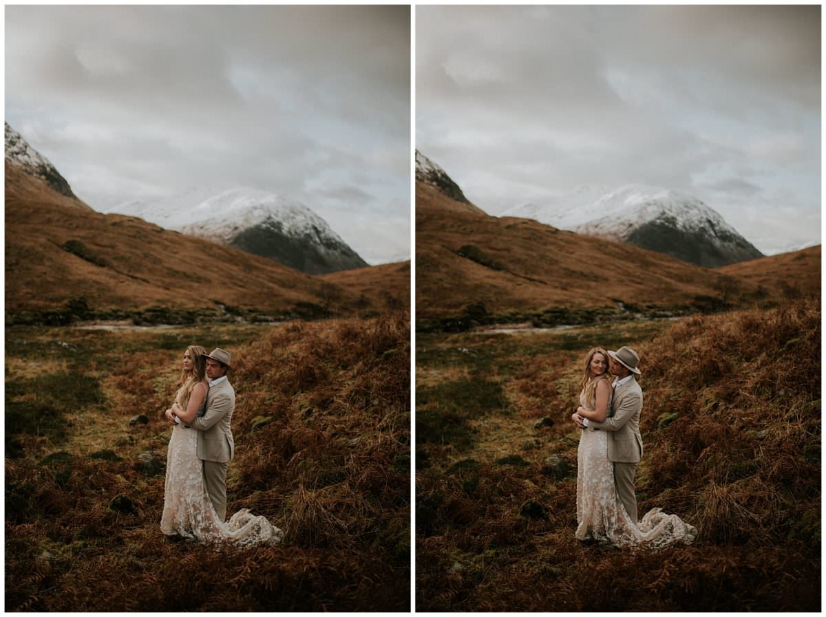 Glen Etive elopement - Scottish mountains wedding photographer