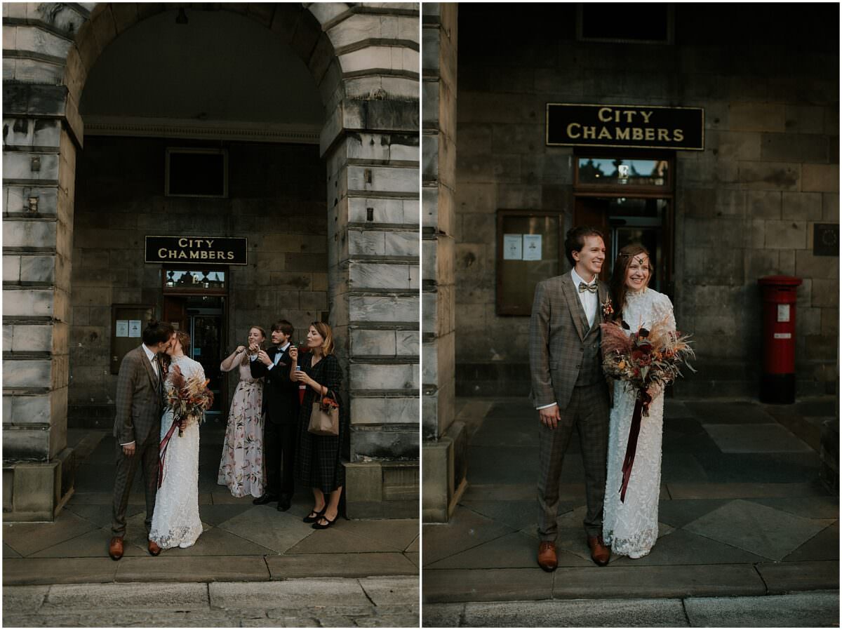 Edinburgh City Chambers wedding - Edinburgh elopement photographer
