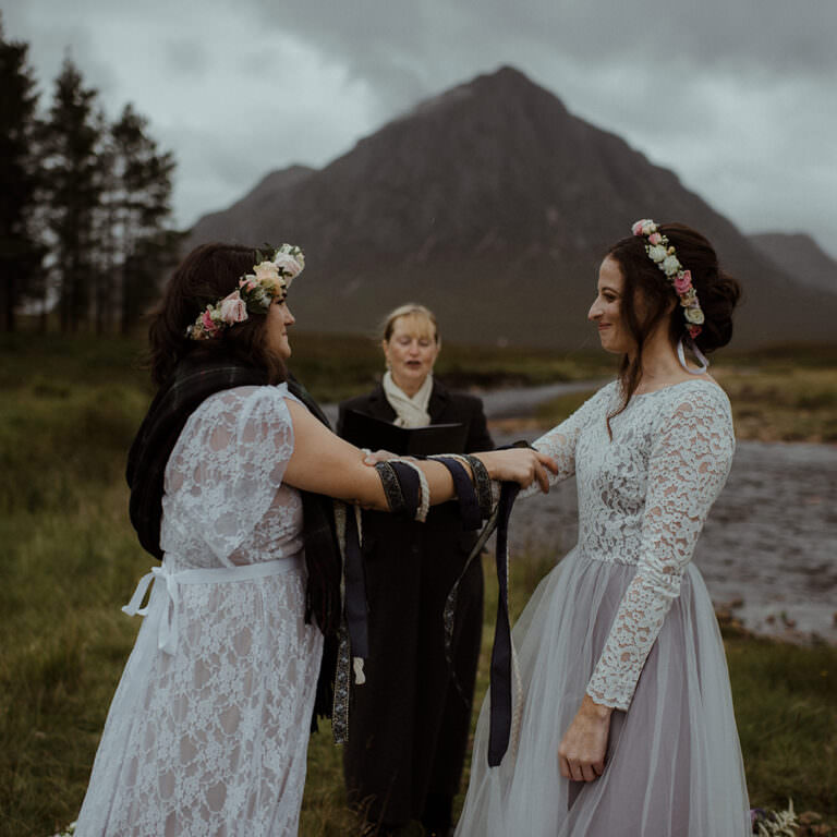 Scottish highlands same-sex elopement - Scotland elopement photographer