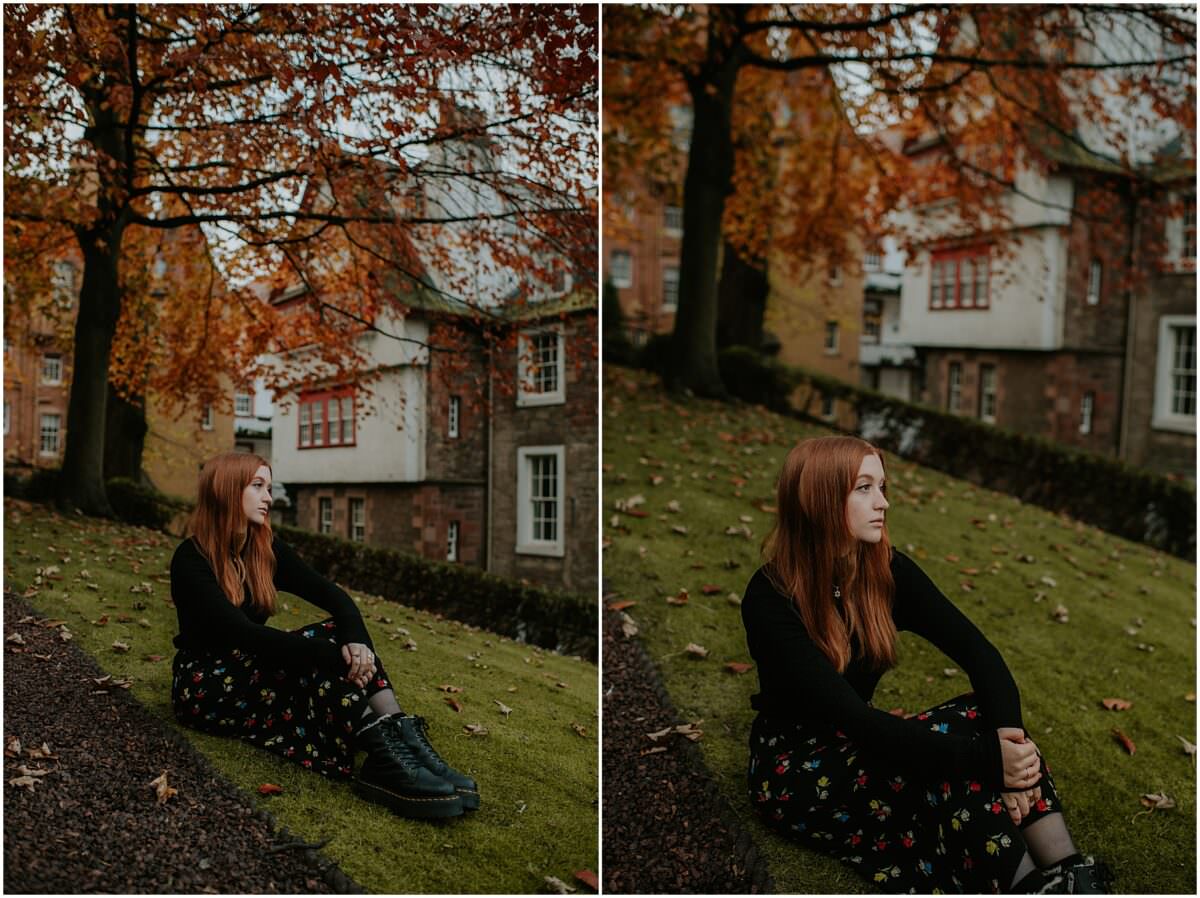 Autumn portrait photoshoot Scotland - Edinburgh portrait photographer