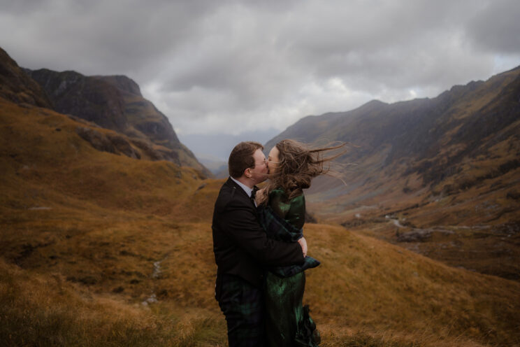 Autumn elopement in the Scottish highlands - Scotland elopement photographer