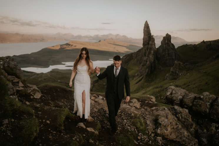 Isle of Skye elopement at Old Man of Storr - Isle of Skye elopement photographer - Isle of Skye elopement guide