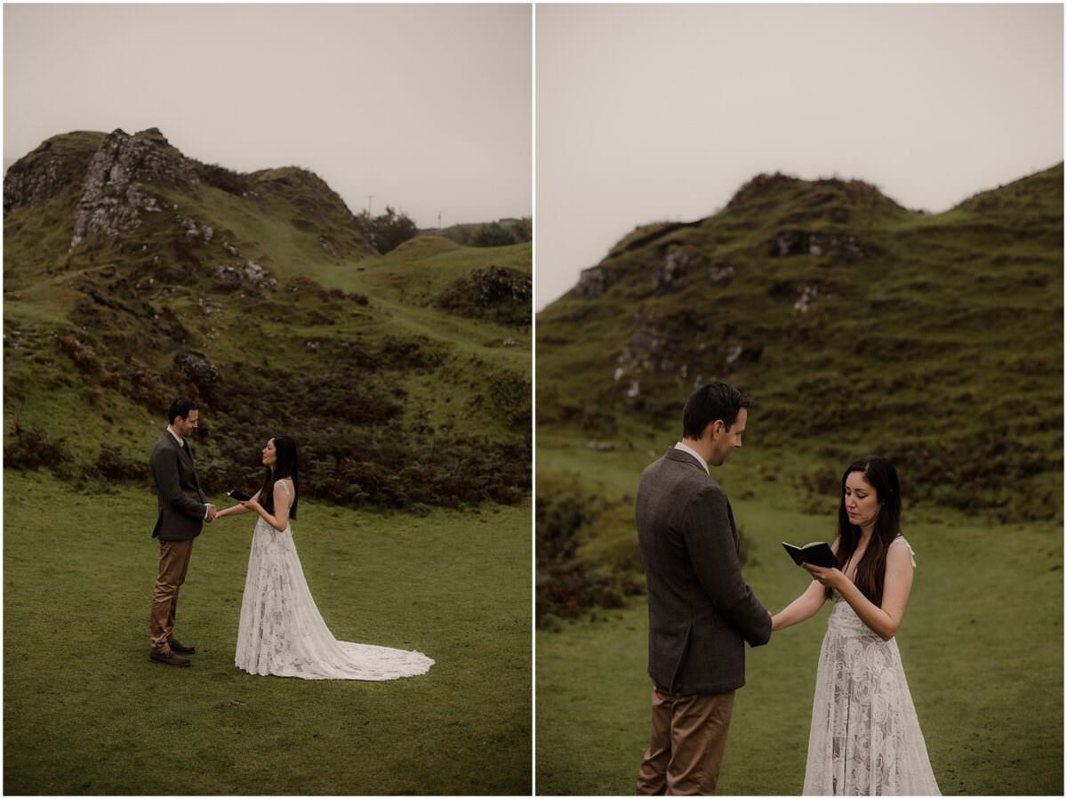Intimate elopement on Isle of Skye - Scotland elopement photographer