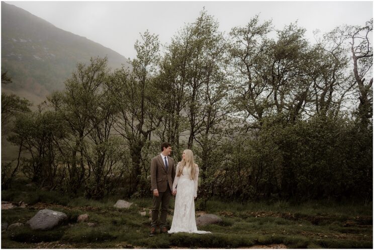 Romantic Scottish highlands elopement - Glencoe elopement photographer
