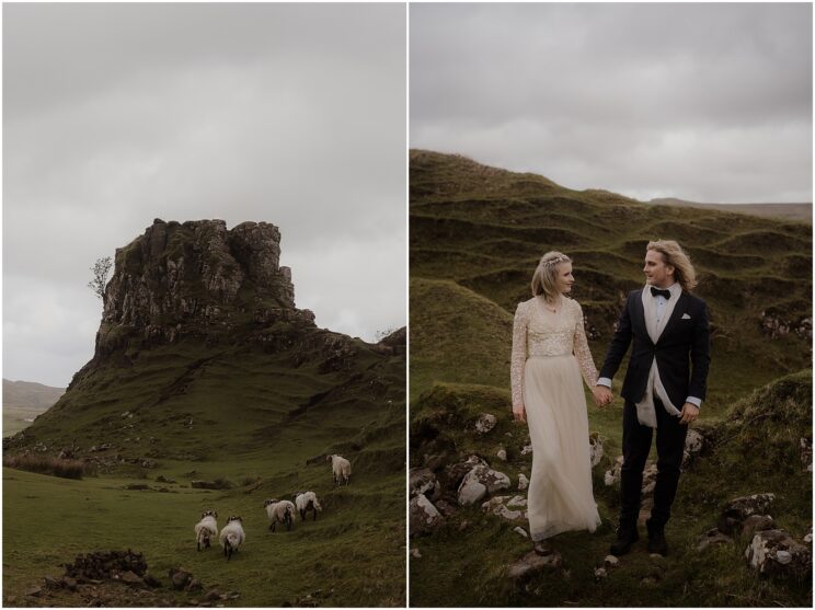 Fairy Glen elopement on Isle of Skye, Scotland