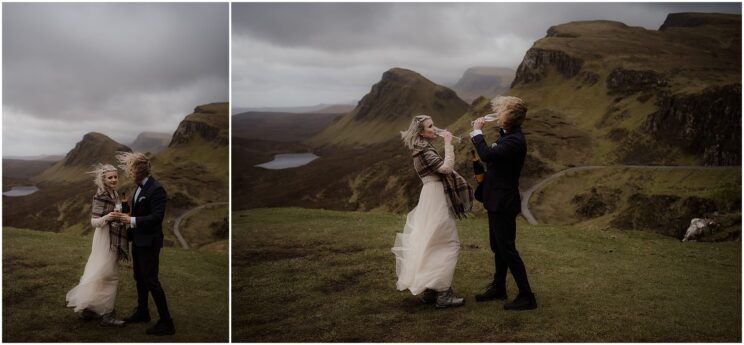 Quiraing elopement on Isle of Skye, Scotland