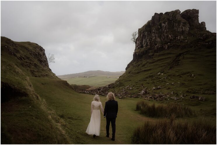 Fairy Glen elopement on Isle of Skye, Scotland