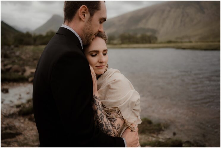 Elopement photos at Loch Etive in Glencoe - Glencoe elopement