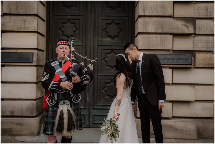 The Vennel Steps Wedding photos in Edinburgh, Edinburgh city elopement wedding