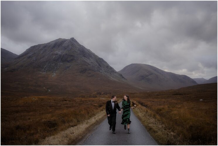 Autumn Glen Etive elopement wedding in the Scottish highlands