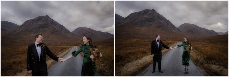 Autumn Glen Etive elopement wedding in the Scottish highlands