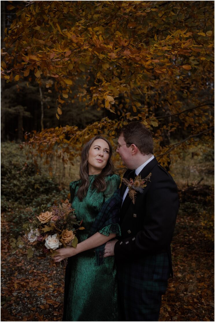 Intimate elopement wedding for two in the highlands of Scotland - Glencoe wedding photographer