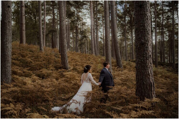 Loch an Eilein woodland elopement in the Cairngorms