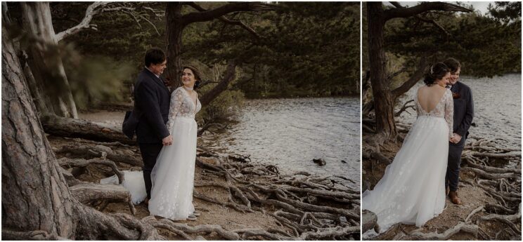 Loch an Eilein - wedding photoshoot before the elopement ceremony in Cairngorms, Scotland