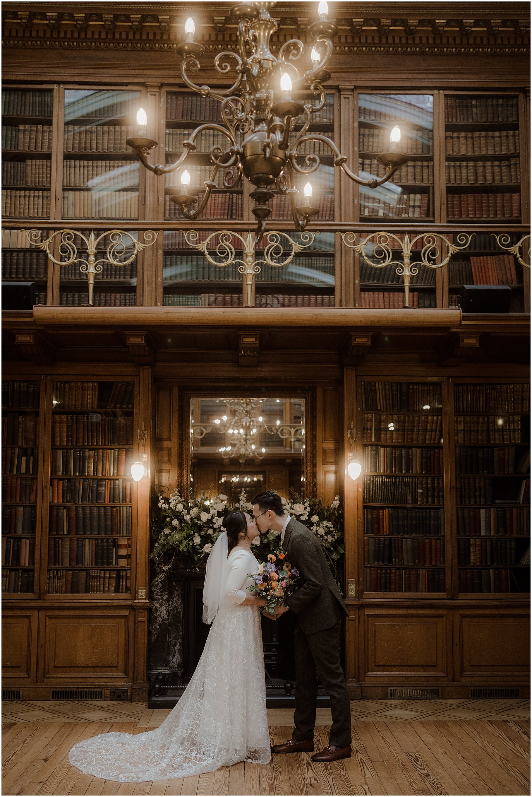 Library elopement in Edinburgh - New Library at Royal College of Physicians wedding photography