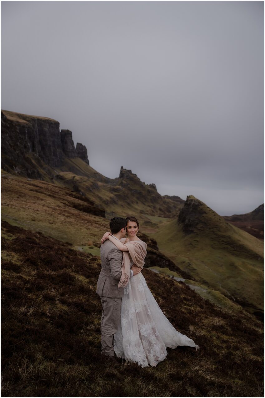 Quiraing wedding photos on Isle of Skye - Isle of Skye elopement photographer