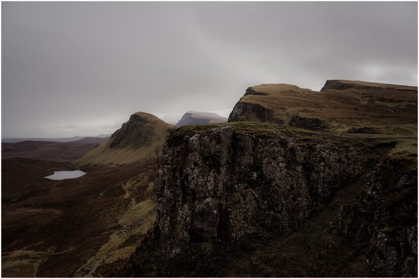 Dramatic landscape of Quiraing in the spring