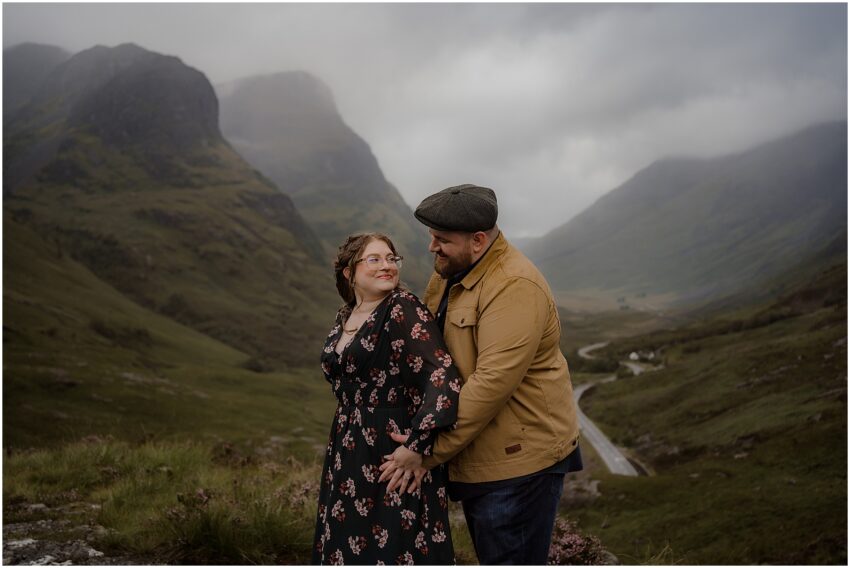 Couple photoshoot while on their trip to Scotland