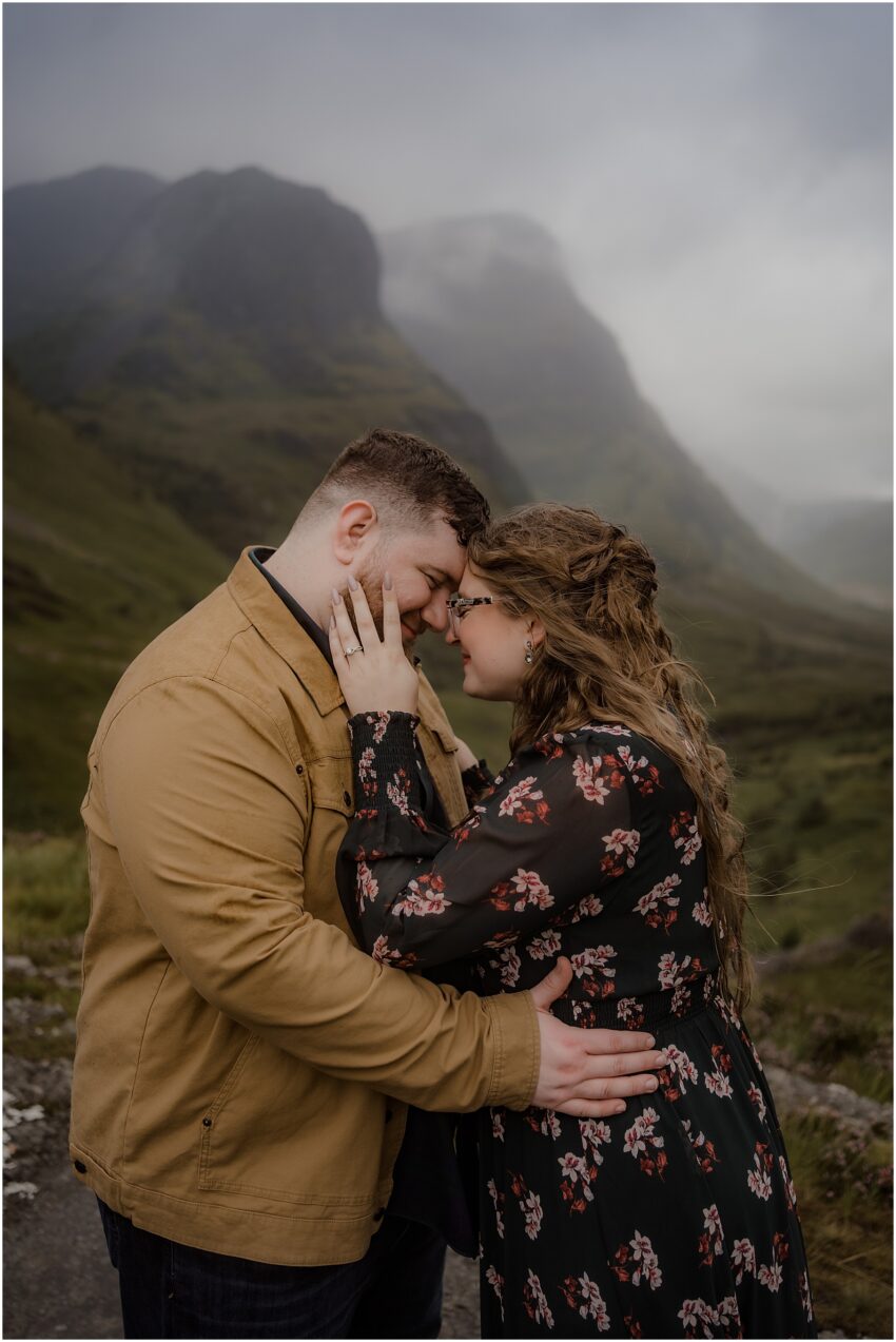 Engagement photoshoot in Glencoe - couple session in the highlands