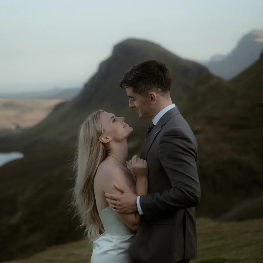 moody isle of skye elopement wedding