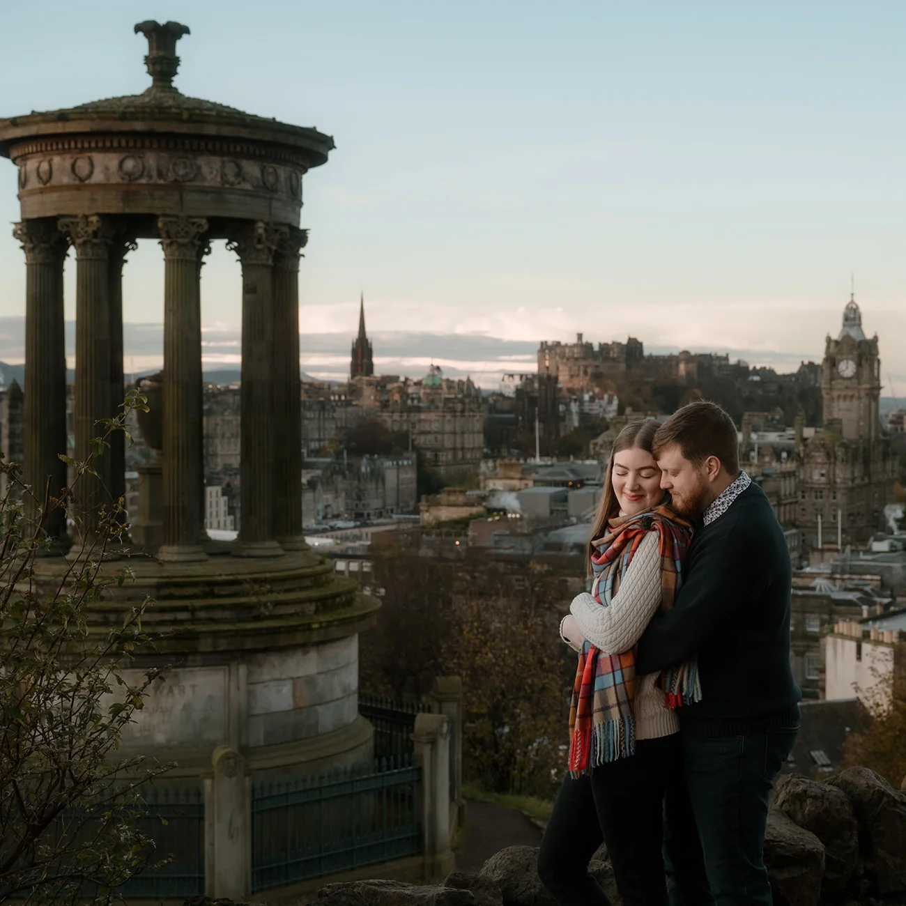 calton hill anniversary photoshoot